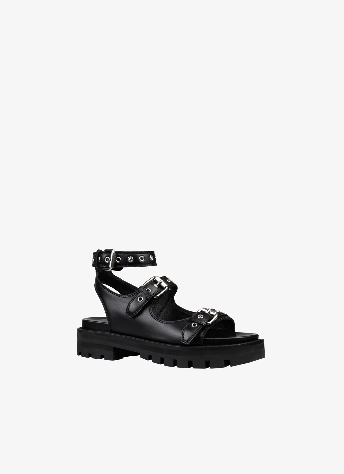 PLATFORM SANDALS ALAÏA BLACK PLATFORM SANDALS